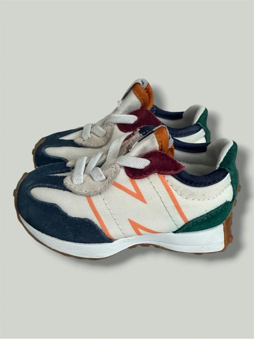 New Balance Toddler 327 Natural Indigo Green (Size 4)